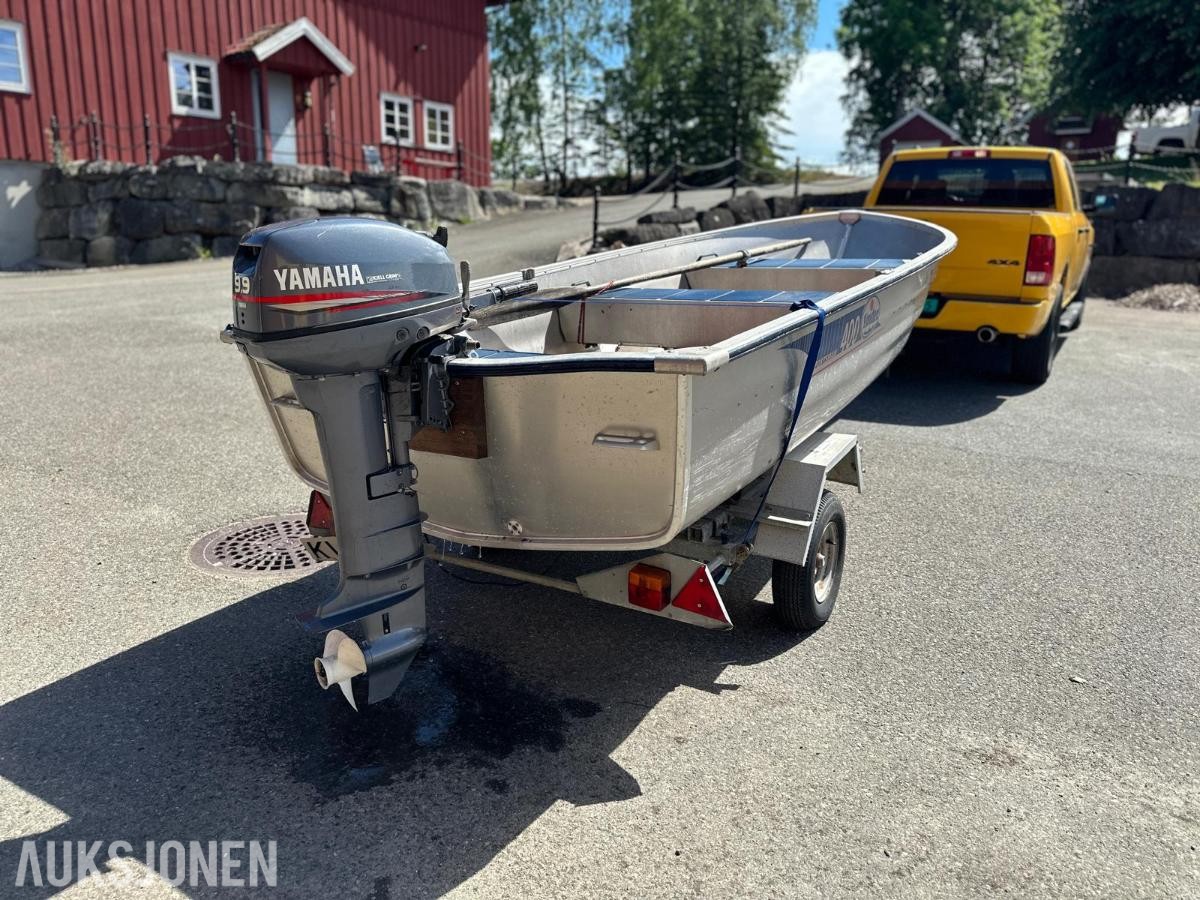 2001 Linder Sportsmann 400 båt med henger og motor